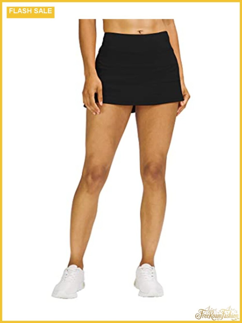 Pleated Tennis Skort with Pockets Built-in Shorts High Rise Activewear